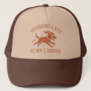 Casquette Être En Retard Est Mon Cardio Chien Drôle Amoureux