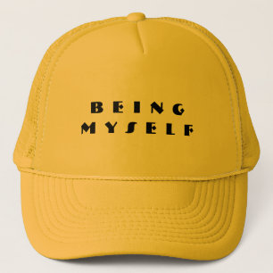 Casquette Être moi-même Texte Personnalisé Chapeaux de Truck