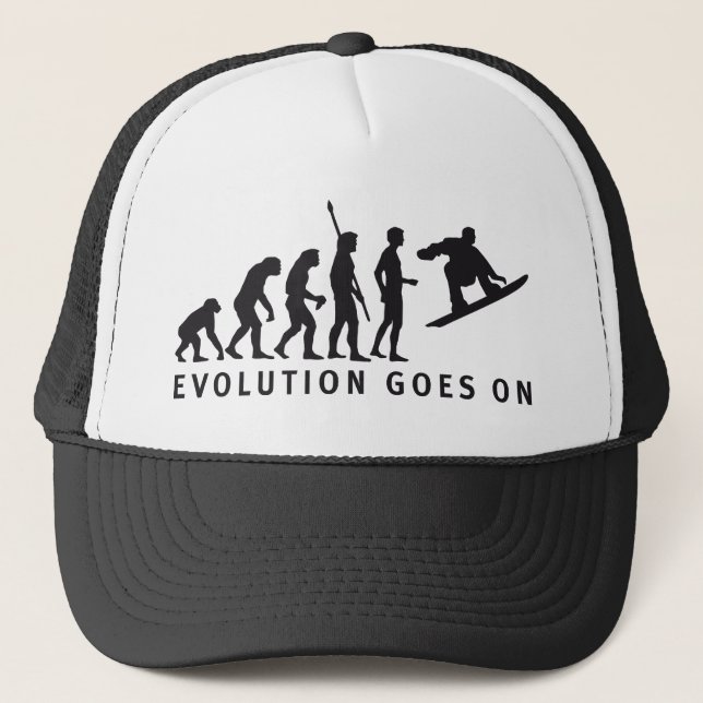 Casquette Evolution des snowboard (Devant)