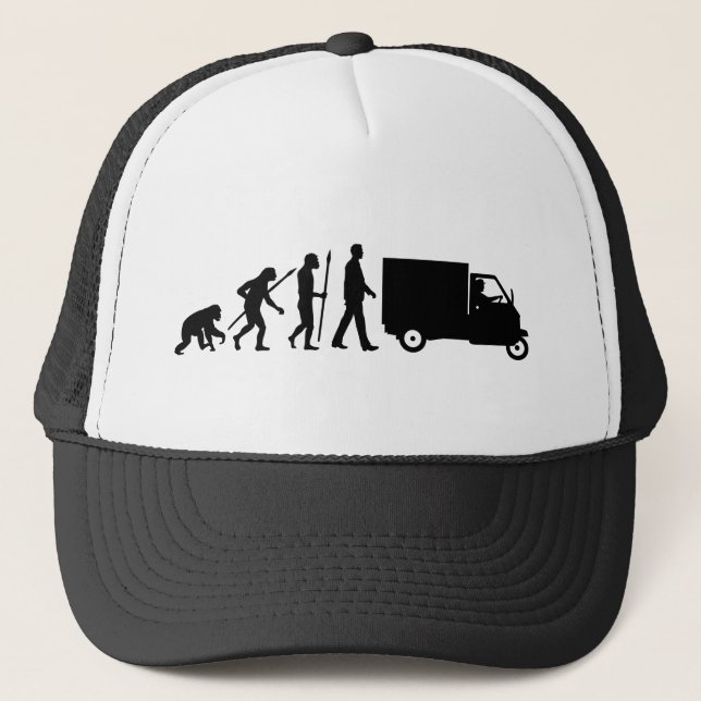 Casquette Evolution of man Piaggio Singe mini transporteur (Devant)