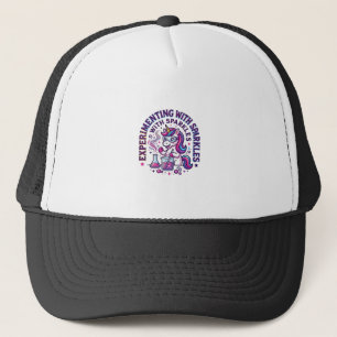 Casquette Expérience de licorne avec publicité coupée en sci