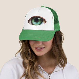 Casquette Eyeball effrayant et Oeil vert d'Halloween /zombie