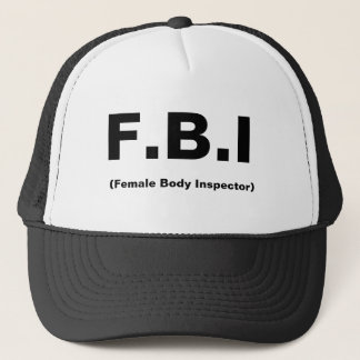 Casquette F.B.I, (inspecteur de corps féminin)