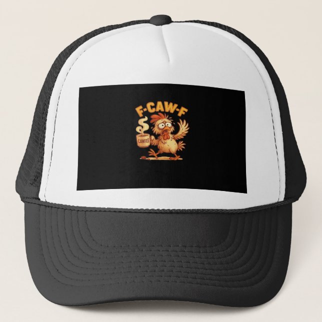 Casquette F-Caw-F Funny Chicken Classic Retro Graphic (Devant)