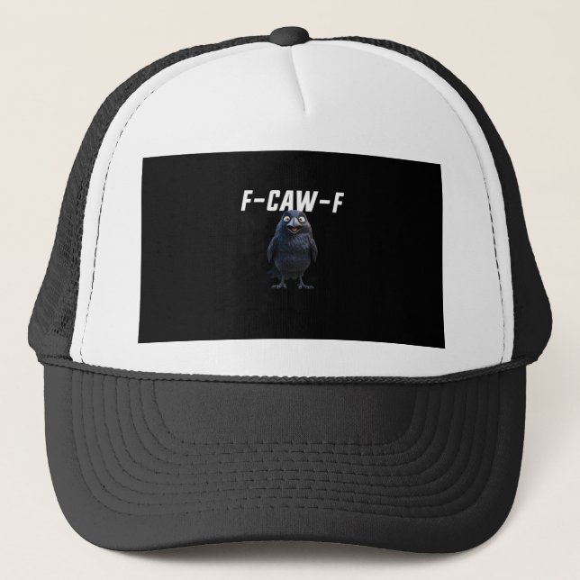 Casquette F Caw F Raven Funny Gear Creative Style (Devant)