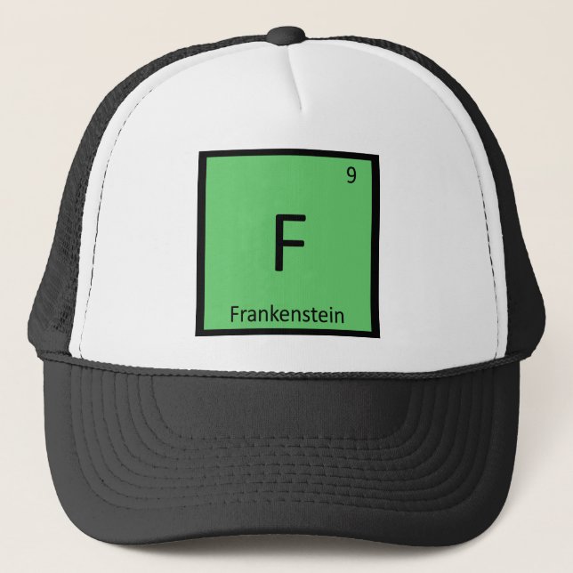 Casquette F - Symbole de tableau périodique de la chimie Fra (Devant)