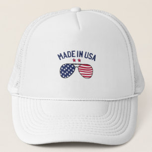 Casquette Fabriqué aux États-Unis États-Unis Drapeau lunette