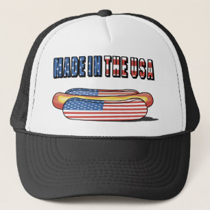 Casquette Fabriqué aux USA Patriotic Hot Dog