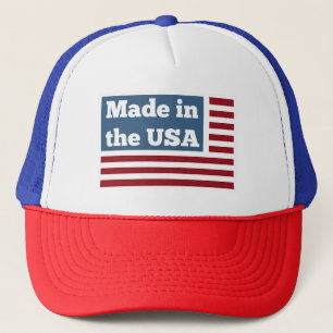 Casquette Fabriqué en Amérique chapeau de camion patriotique