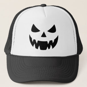 Casquette Face citrouille classique et éffrayante