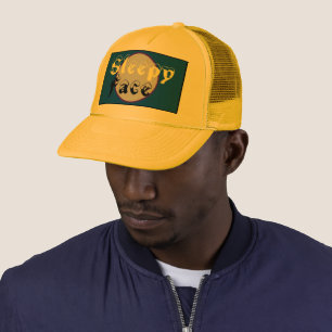 Casquette Face de sommeil : Chapeau de camion concepteur