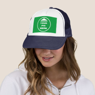 Casquette FACILE ! Chapeau de camion - blanc et bleu marine 