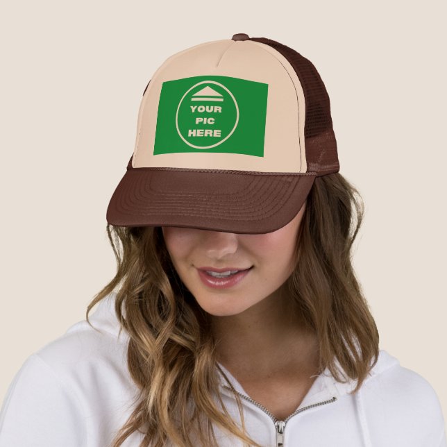 Casquette FACILE ! Chapeau de camion - Brown - Personnaliser (En situation)