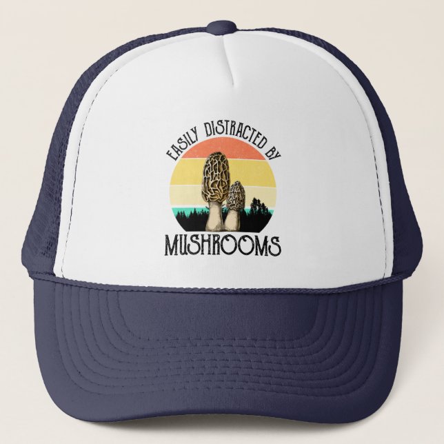 Casquette Facilement Distrait Par Les Champignons (Morel) (Devant)
