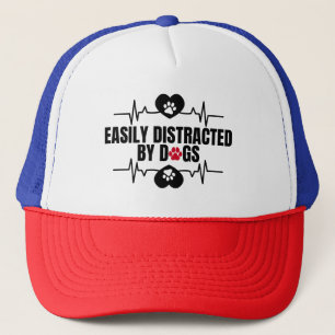 Casquette Facilement distrait par les chiens