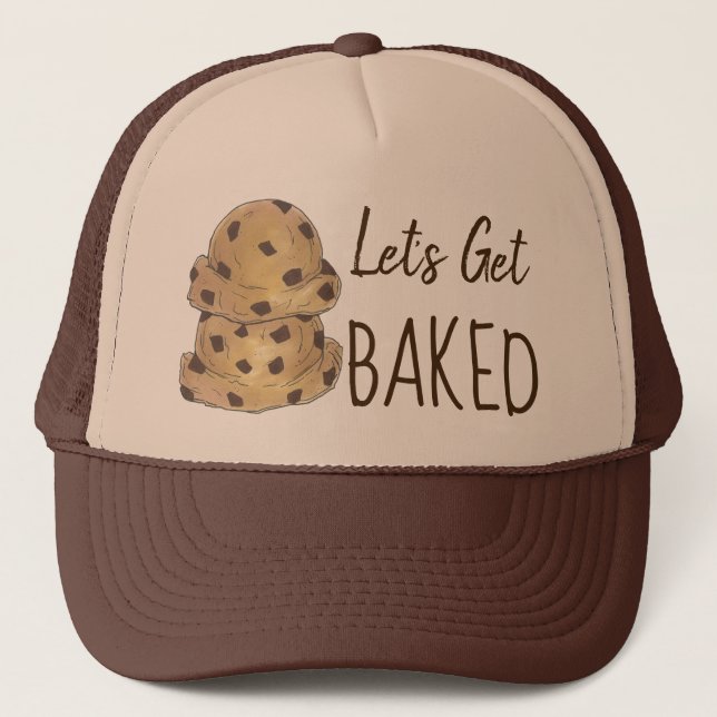 Casquette Faisons cuire du chocolat chip Cookie Dough Foodie (Devant)