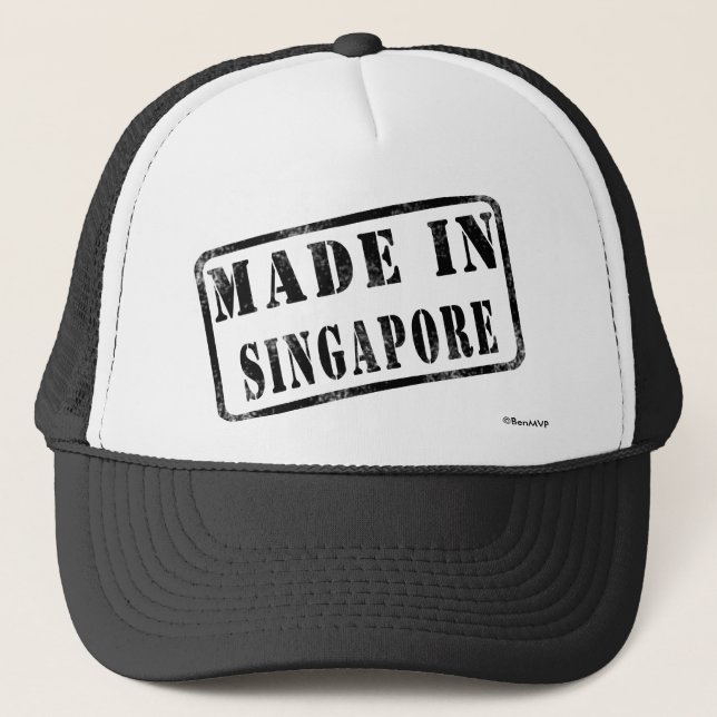 Casquette Fait à Singapour (Devant)