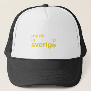 Casquette Fait en Suède et couronne de Tre/trois couronnes