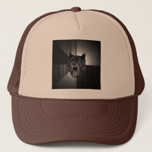 Casquette fait sur commande de loup de folie