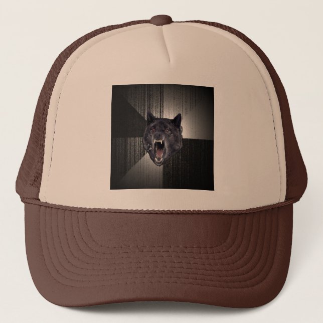 Casquette fait sur commande de loup de folie (Devant)