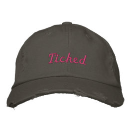 Casquette fait tic tac rose de Lyme_Ticked -