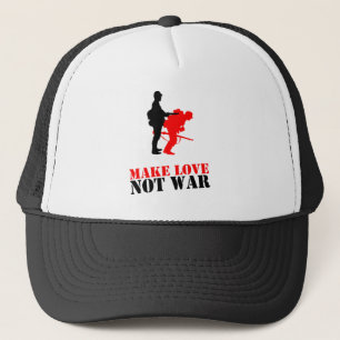 Casquette Faites la guerre d'amour pas