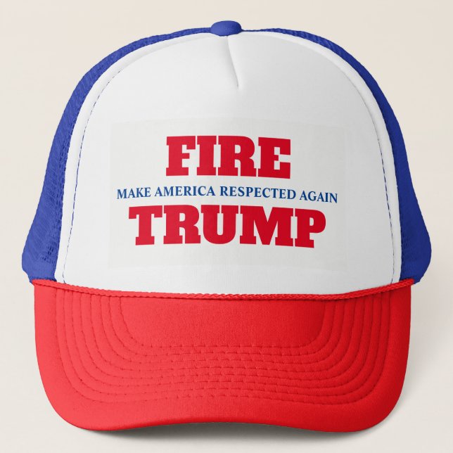 Casquette "Faites l'Amérique respectée encore. Mettez le feu (Devant)