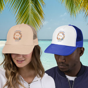 Casquette Famille d'été Réunion Vacances Coquillages Personn