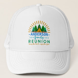 Casquette Famille Réunion Drôle Camping Voyage Nom personn