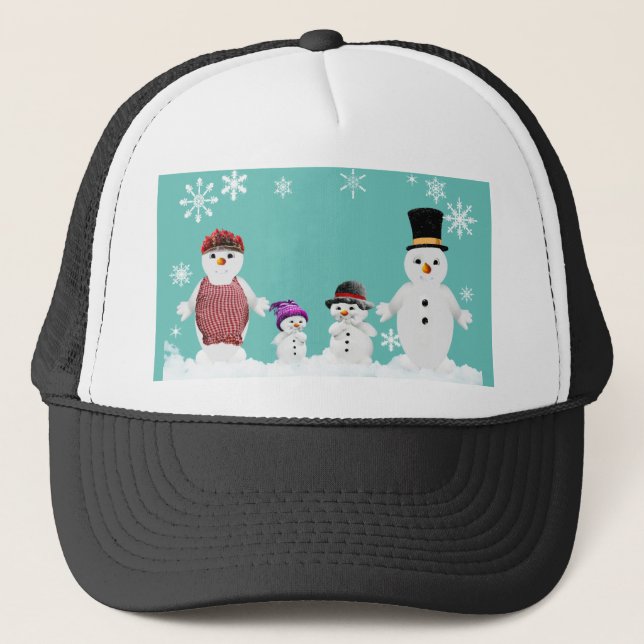 Casquette famille snowman (Devant)
