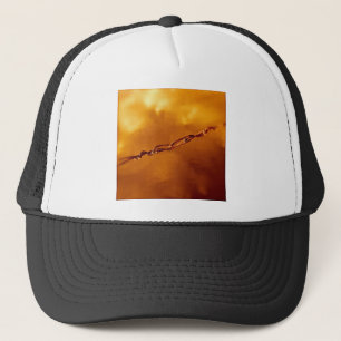 Casquette Fantasia fil en Orange
