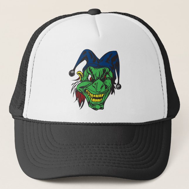 Casquette Farceur effrayant vert (Devant)