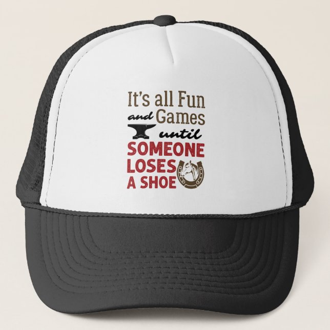 Casquette Farrier Amusement et Jeux jusqu'à ce que quelqu'un (Devant)