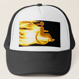Casquette Fauteuil roulant flamboyant