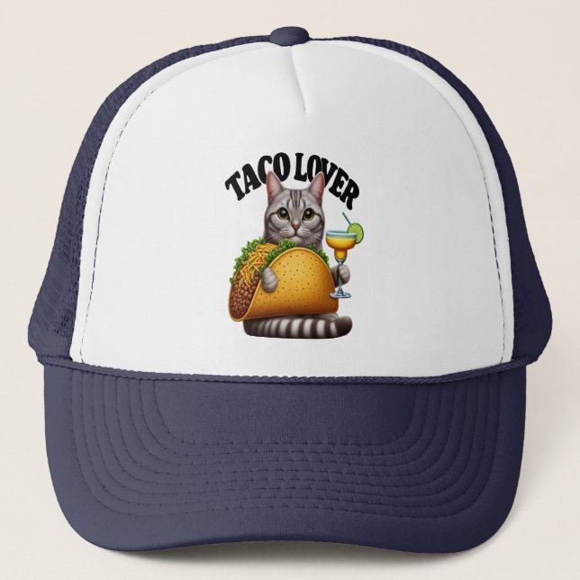 Casquette Feline Fiesta : Taco Cat (Devant)
