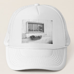 Casquette Fenêtre de porte de grange / Photographie noir et