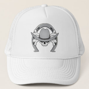 Casquette Fer à cheval de crâne de cowboy