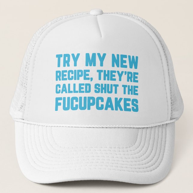 Casquette Fermez la citation drôle de Fucupcakes (Devant)