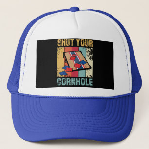 Casquette Fermez votre cadeau de Cornhole drôle