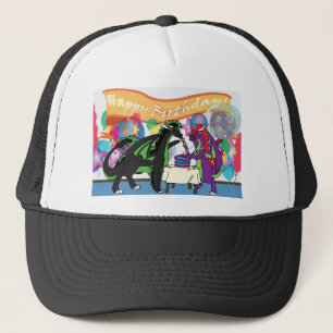 Casquette Fête d'anniversaire de dragon