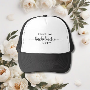 Casquette Fête de Fiançailles Élégante Noir Et Blanc