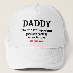 Casquette Fête des pères DADDY PERSONNE LA PLUS IMPORTANTE