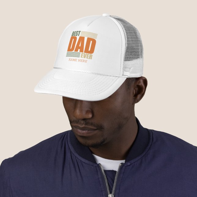 Casquette fête des pères meilleur papa idées cadeaux personn (En situation)