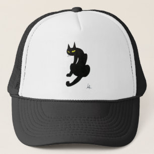 CASQUETTE FÊTE D'HALLOWEEN CHAT NOIR