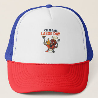 Casquette Fête du Travail BBQ Party Cartoon - Grill Master T