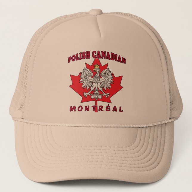 Casquette Feuille canadienne polonaise de Montréal (Devant)