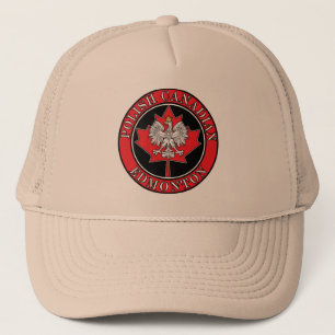 Casquette Feuille canadienne polonaise ronde d'Edmonton