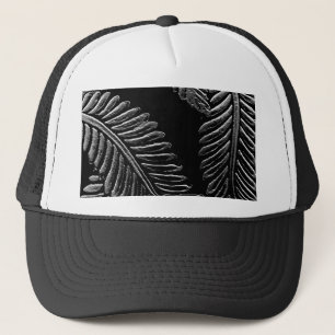 Casquette Feuilles noirs et blancs