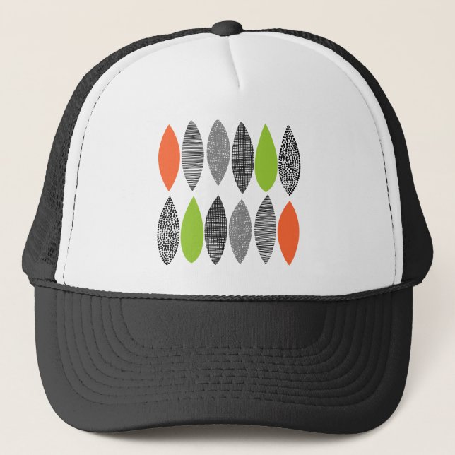 Casquette Feuilles texturés 02 (Devant)