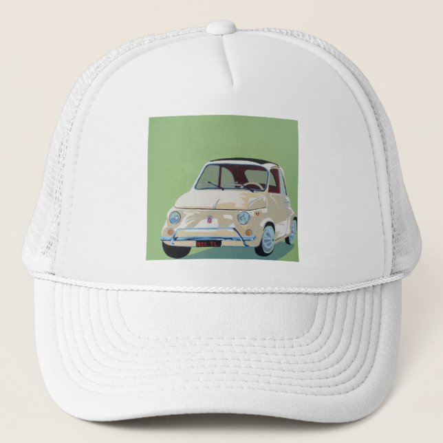 Casquette Fiat vert 500 (Devant)